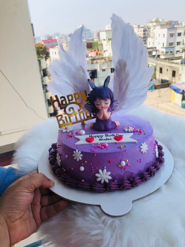 customized-chocolate-cake-angel