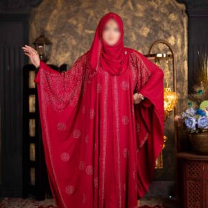 new-four-part-abaya-red