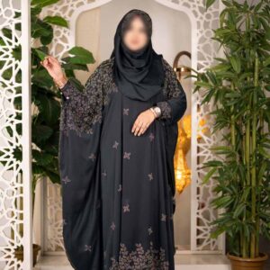 zafran-multi-stone-abaya-black