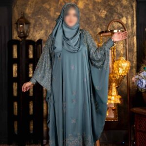 zafran-multi-stone-abaya-teal